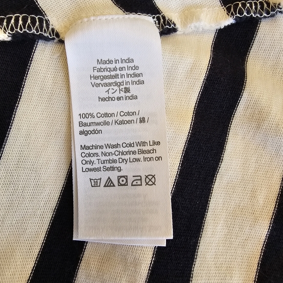 J. Crew High Low Hem Blue White Sleeveless Maxi Dress L - Picture 7 of 8